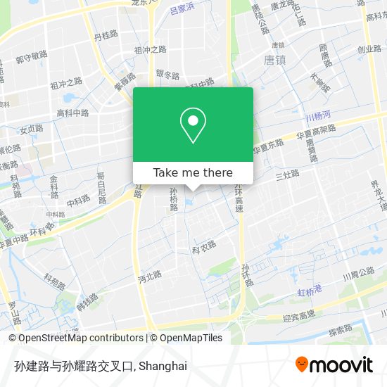 孙建路与孙耀路交叉口 map