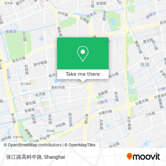 张江路高科中路 map