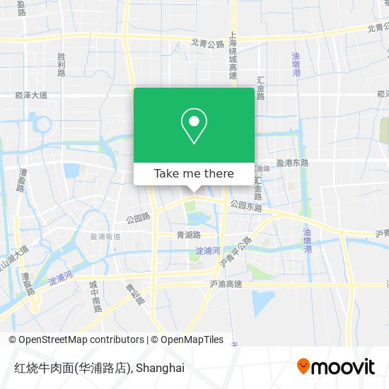 红烧牛肉面(华浦路店) map