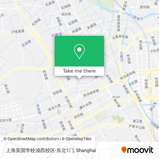 上海英国学校浦西校区-东北1门 map