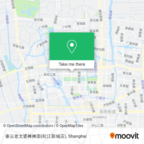 秦云老太婆摊摊面(松江新城店) map