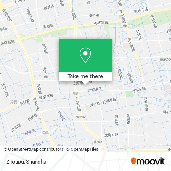 Zhoupu map