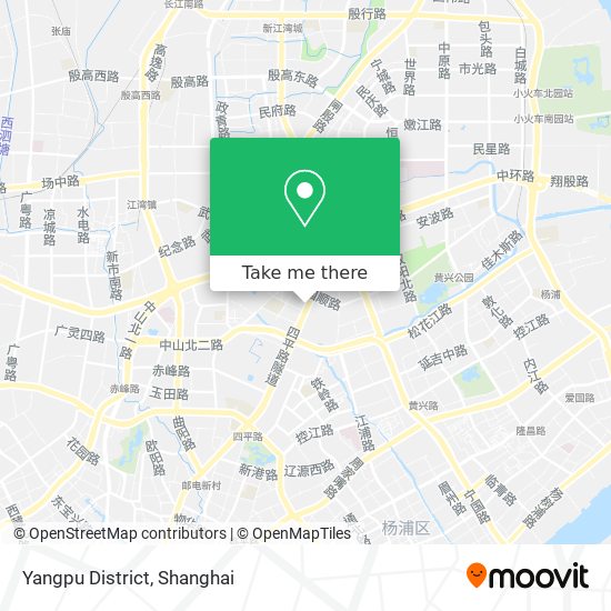 Yangpu District map