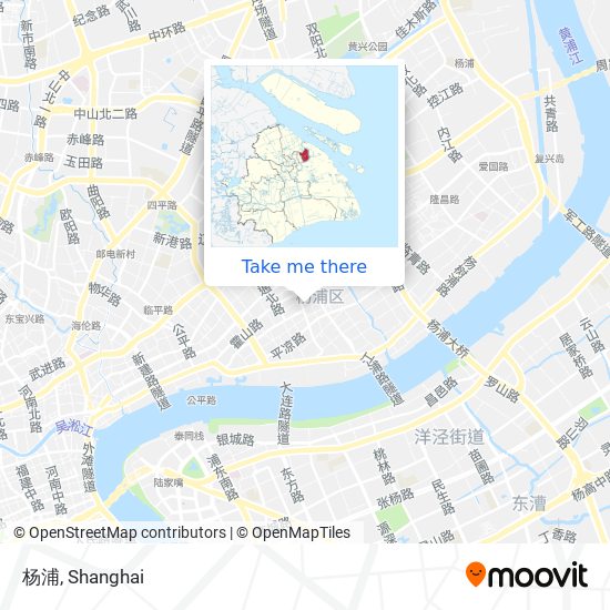 杨浦 map