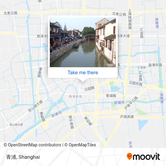 青浦 map