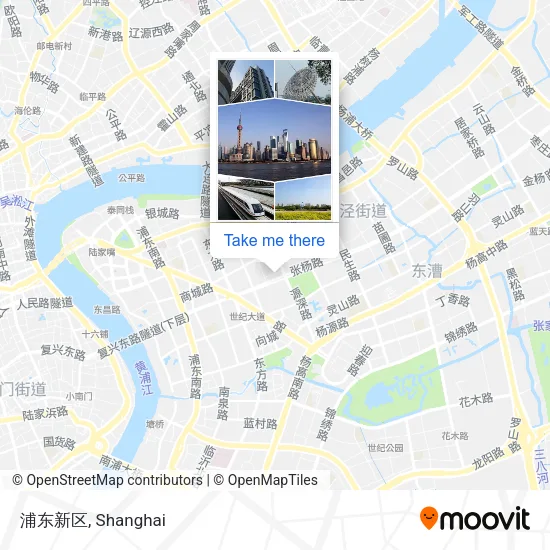 浦东新区 map