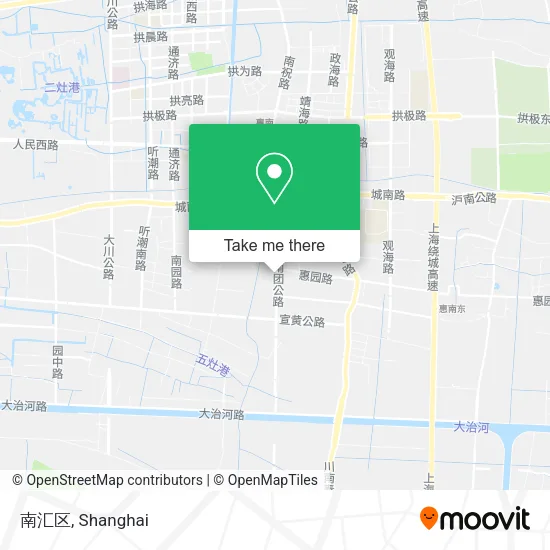 南汇区 map