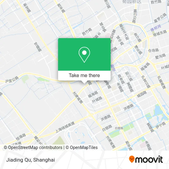 Jiading Qu map