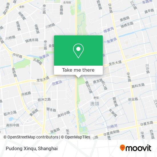 Pudong Xinqu map