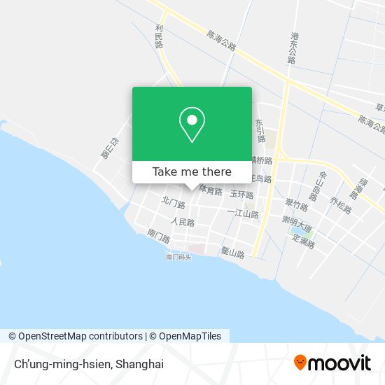 Ch’ung-ming-hsien map