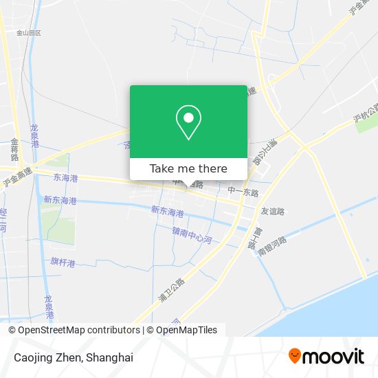 Caojing Zhen map