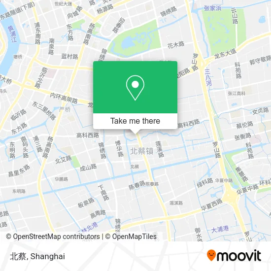 北蔡 map
