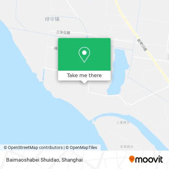 Baimaoshabei Shuidao map