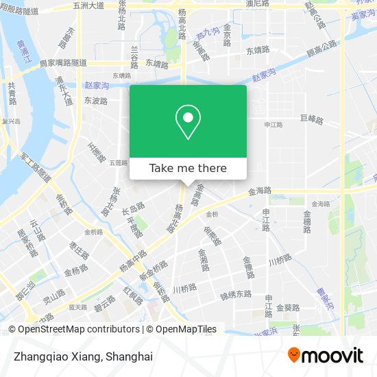 Zhangqiao Xiang map