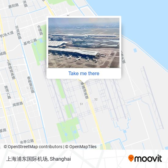 上海浦东国际机场 map