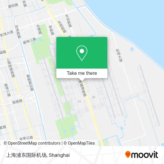 上海浦东国际机场 map