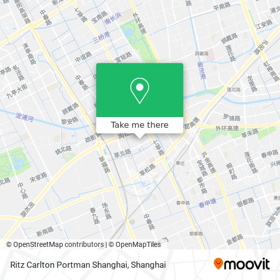 Ritz Carlton Portman Shanghai map