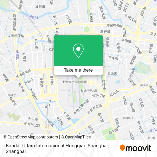 Bandar Udara Internasional Hongqiao Shanghai map