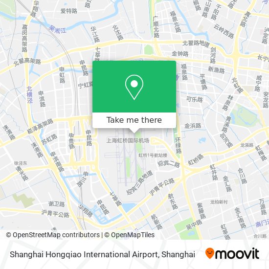 Shanghai Hongqiao International Airport map