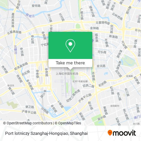 Port lotniczy Szanghaj-Hongqiao map