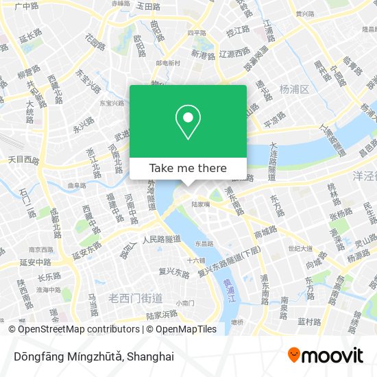 Dōngfāng Míngzhūtǎ map
