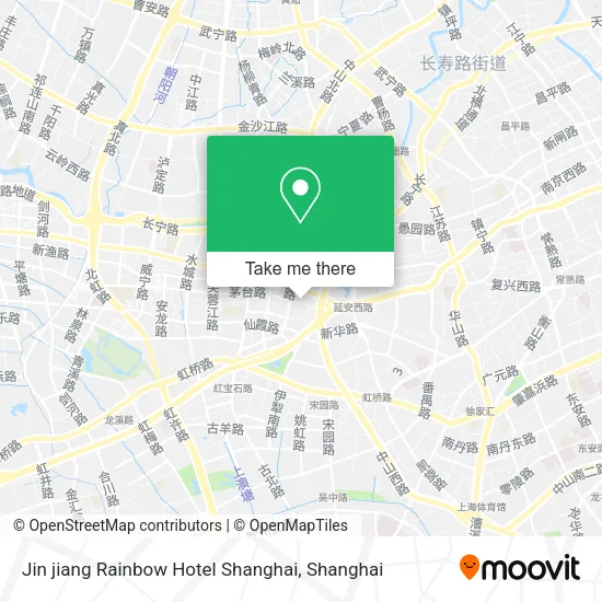 Jin jiang Rainbow Hotel Shanghai map
