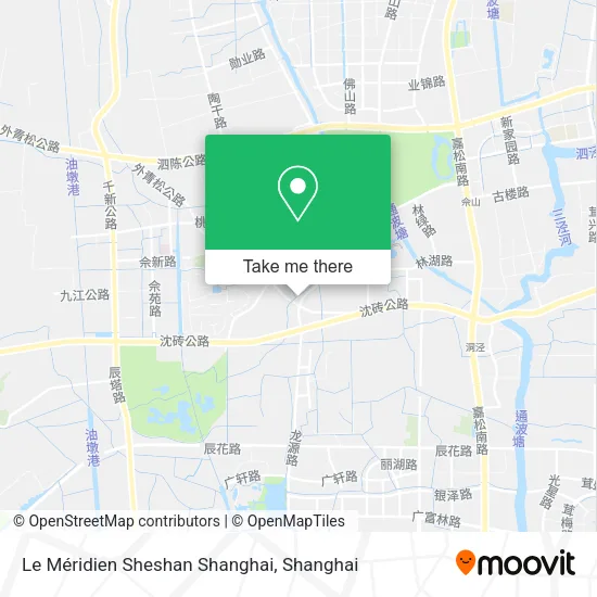 Le Méridien Sheshan Shanghai map