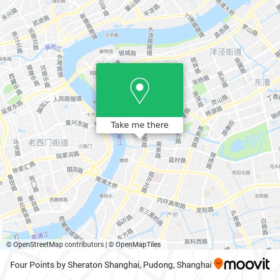 Four Points by Sheraton Shanghai, Pudong map