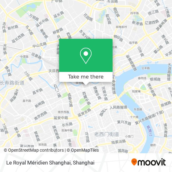 Le Royal Méridien Shanghai map