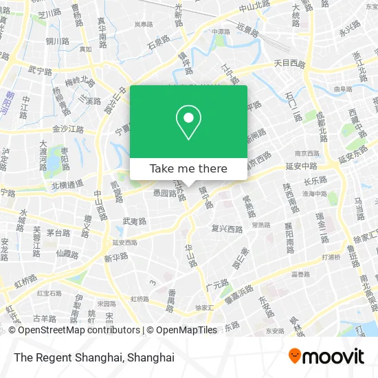The Regent Shanghai map