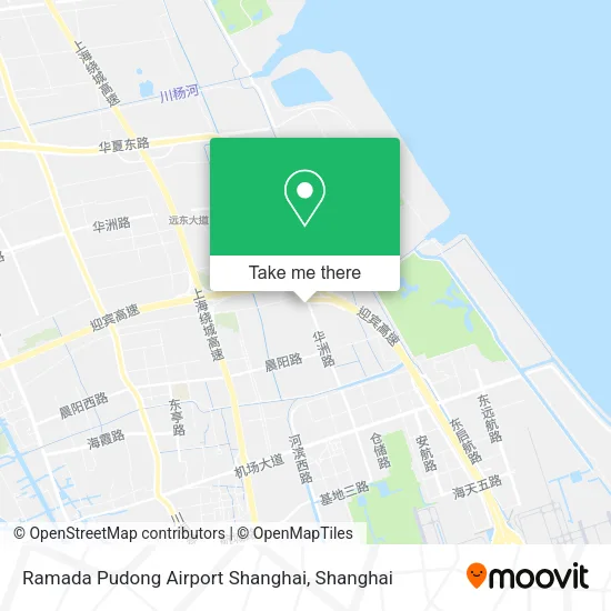 Ramada Pudong Airport Shanghai map