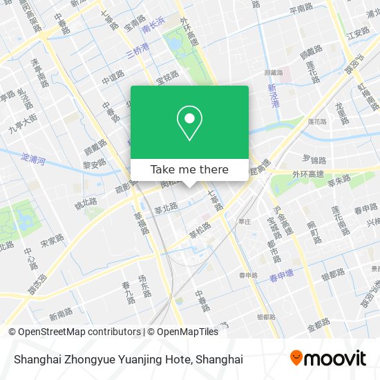 Shanghai Zhongyue Yuanjing Hote map