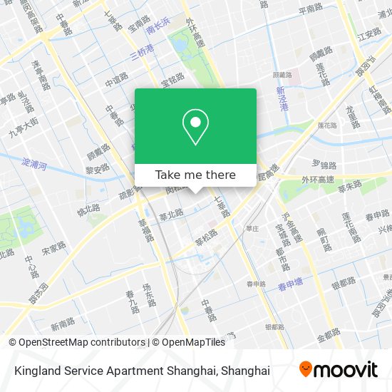 Kingland Service Apartment Shanghai map