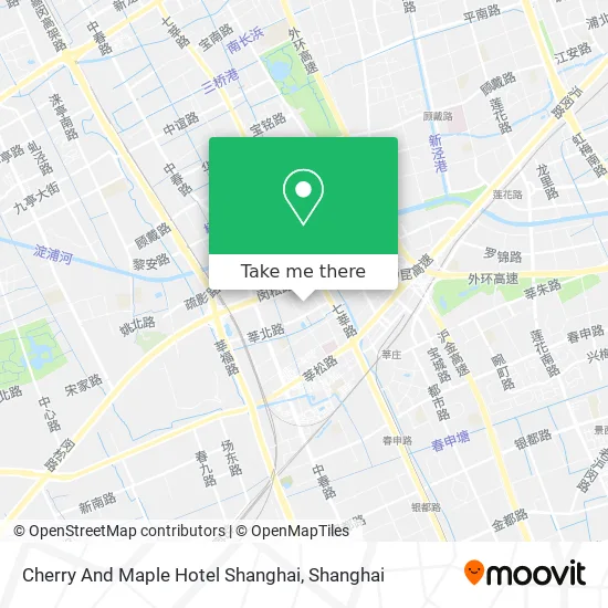 Cherry And Maple Hotel Shanghai map