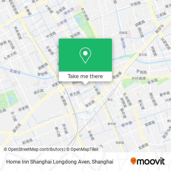 Home Inn Shanghai Longdong Aven map