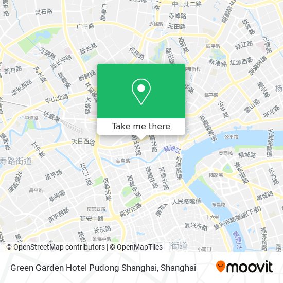 Green Garden Hotel Pudong Shanghai map