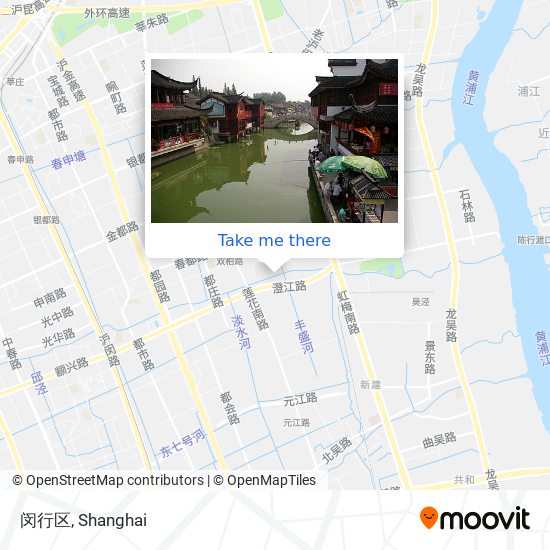 闵行区 map