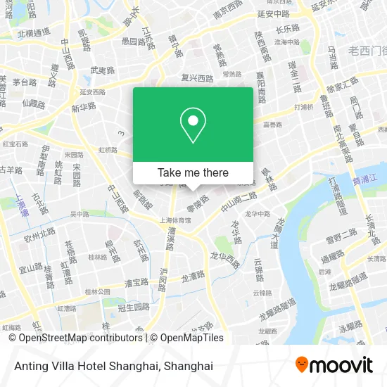 Anting Villa Hotel Shanghai map
