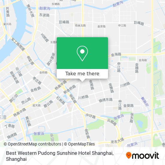 Best Western Pudong Sunshine Hotel Shanghai map