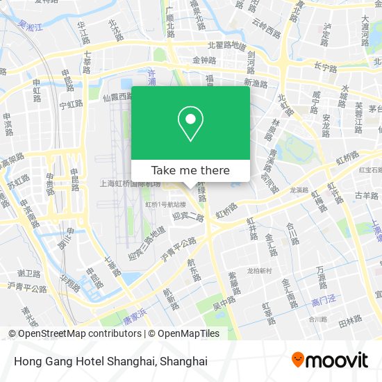 Hong Gang Hotel Shanghai map