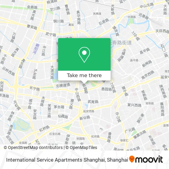 International Service Apartments Shanghai map