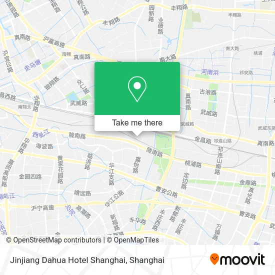 Jinjiang Dahua Hotel Shanghai map