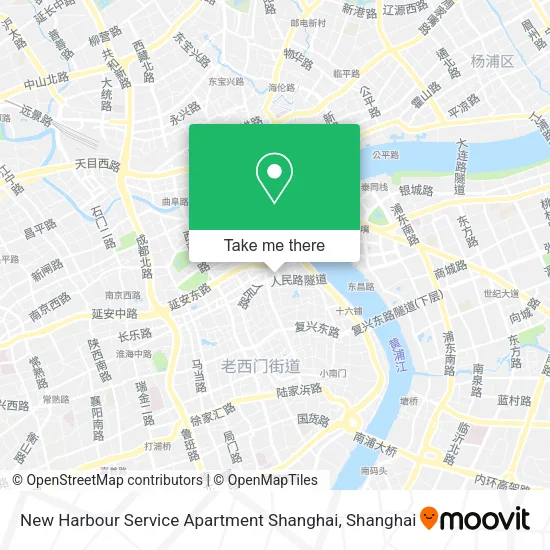New Harbour Service Apartment Shanghai map