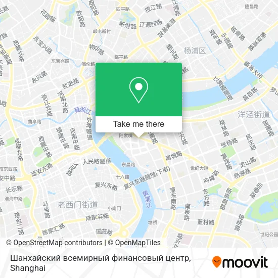 Шанхайский всемирный финансовый центр map