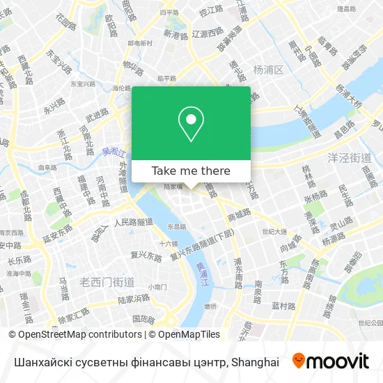 Шанхайскі сусветны фінансавы цэнтр map