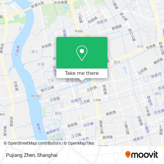 Pujiang Zhen map