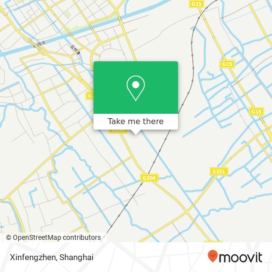 Xinfengzhen map