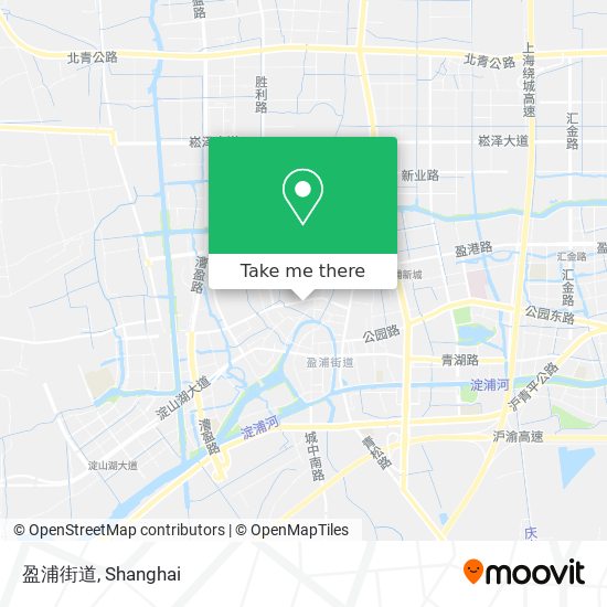 盈浦街道 map