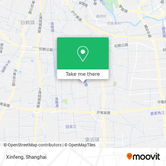 Xinfeng map