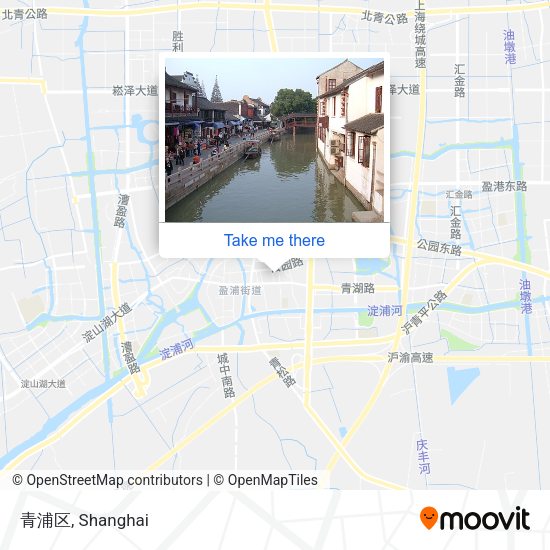 青浦区 map